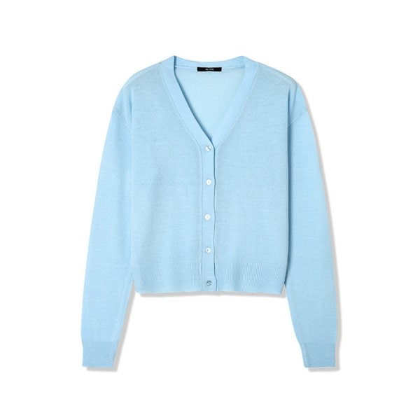 여성 베이직 Y 카디건 (SKY BLUE) (HB3GDA5)