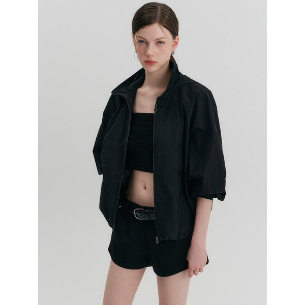 코니 윈드브레이커 후디 점퍼_블랙 / CONNIE WINDBREAKER HOODED JUMPER_BLACK