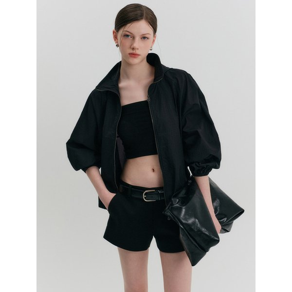 코니 윈드브레이커 후디 점퍼_블랙 / CONNIE WINDBREAKER HOODED JUMPER_BLACK
