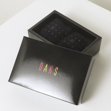 닥스 DBSS4F605BK [남성중목2족] 별패턴 DD로고 중목 2족세트