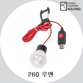 USB 행잉전구 260루멘 캠핑 낚시용 (KFA3750U)