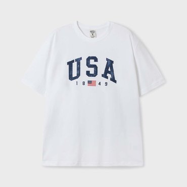 후아유 USA Printing T-shirt  WHRPF3791U