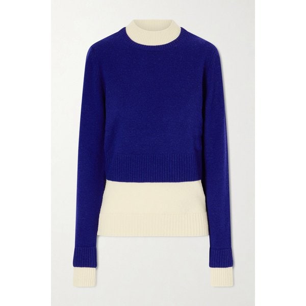 투톤 레이어드 울 블렌드 스웨터 46376663163023540