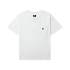 NEEDLES 니들스 24 SS Crew Neck Tee White (OT262) (크루넥 반팔 티셔츠)