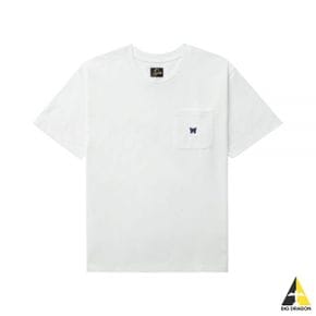 NEEDLES 니들스 24 SS Crew Neck Tee White (OT262) (크루넥 반팔 티셔츠)