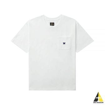 니들스 NEEDLES 니들스 24 SS Crew Neck Tee White (OT262) (크루넥 반팔 티셔츠)