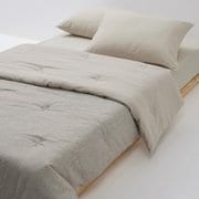 핀스트라이프선염워싱차렵이불 SS 베이지