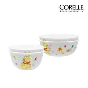 [Corelle] 코렐 곰돌이푸 2인 공기대접세트 4P