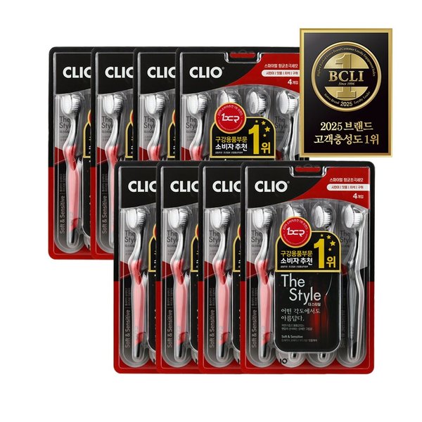 더스타일 항균 초극세모 칫솔 4입 x8개(총 32개)