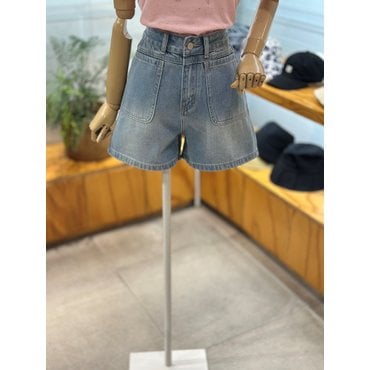 레코브 빅 포켓 데님 숏팬츠(LC61E7DT505X)
