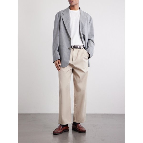 리키 플리츠 와이드 코튼 팬츠 46376663163034863