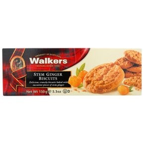 Walkers워커스 쇼트브레드 쿠키, 줄기 생강 비스킷, 150G