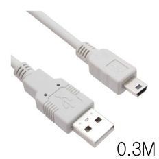 외장하드 MP3 데이터전송 USB2.0 미니 5P 케이블 0.3M