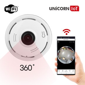 유니콘IoT CCTV  스마트 웹캠 360도 카메라 홈캠 TCAM-D30
