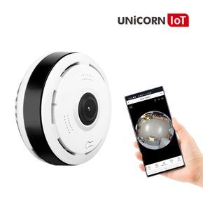 유니콘IoT CCTV  스마트 웹캠 360도 카메라 홈캠 TCAM-D30