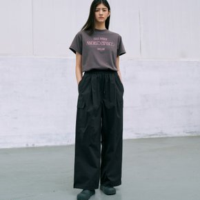 / 밑단 스트링 캐주얼 팬츠 Knicks Pants_BLACK