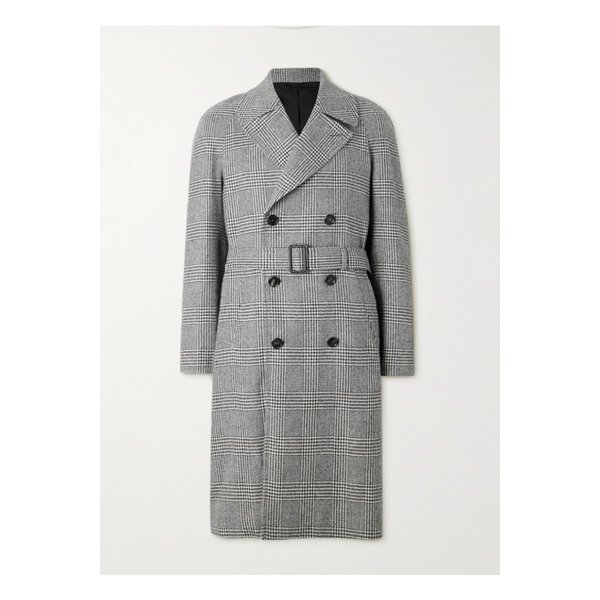 드 페트릴로 다발로스 더블브레스트 프린스 오브 웨일스 체크 오버코트 46376663162874734