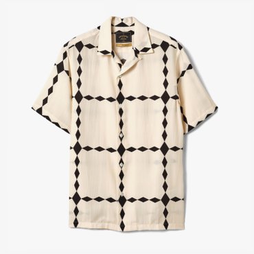 샌프란시스코마켓 PORTUGUESE FLANNEL 포루투기스 플란넬 DIAMONDS SHIRT OFF-WHITE PFE1M40005A34