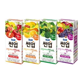 썬업 과일야채샐러드 4종 퍼플/레드/그린/녹황 200ml 24팩+24팩(총 48팩)