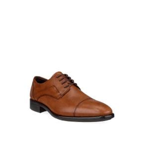 5359777 ECCO Mens Citytray 2 Cap Toe Dress Shoe In Amber