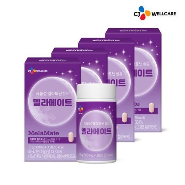 [G] 식물성 멜라토닌 함유 멜라메이트 30정 4박스