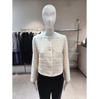 NICE CLAUP [여주점] [나이스클랍] 라운드 스트라이프 자켓 N241MWJ106