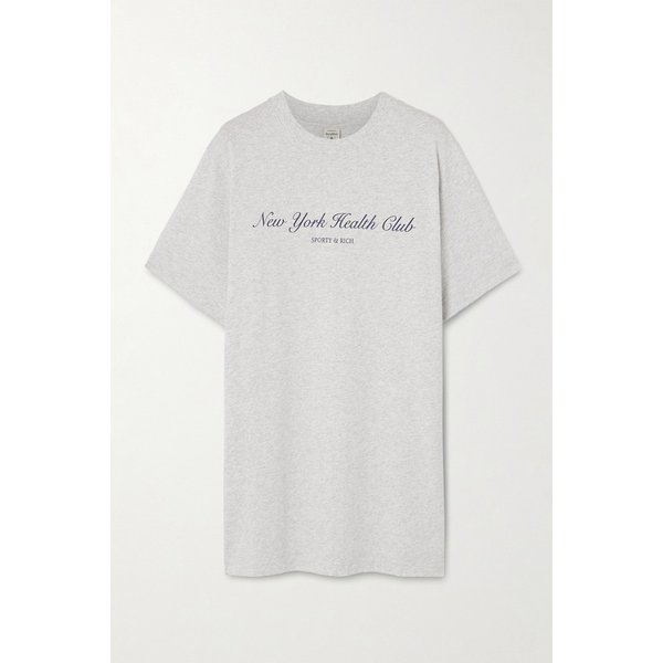 NY 헬스 클럽 프린트 코튼 저지 티셔츠 46376663162898194