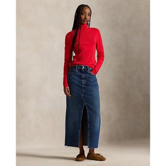 폴로 랄프 로렌 여성 데님 맥시스커트(WMPOSKTNDC20129400)