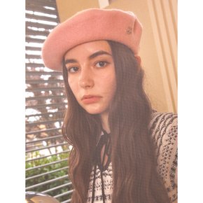 ADORABLE WOOL PASTEL PINK BERET