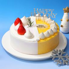 파리바게뜨 크리스마스 고구마반 생크림반 케이크(데코픽 포함)