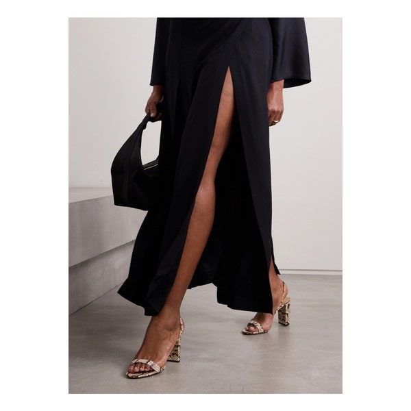 소 누드 85 스네이크 가죽 슬링백 샌들 1647597337366510