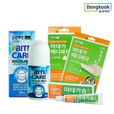 동국제약 바캉스 아웃도어패키지(마데카솔+바이트케어 물파스50ml+메디패치스팟33매+프리컷1매)