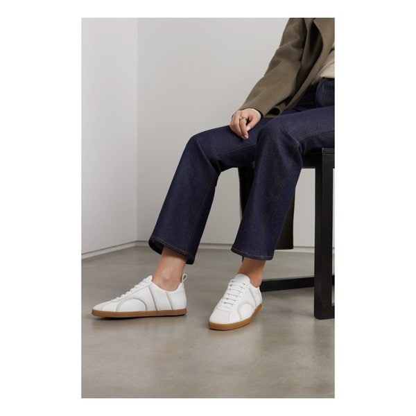 가죽 스웨이드 스니커즈 오프 화이트 33258524072585032