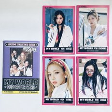  에스파 미니3집 MY WORLD 공식 앨범 트레이딩 포토카드 정품 5  - 멤버 한장 선택