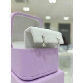 [파주점] 타임리스러브1C 1부(0.10ct)다이아몬드 귀걸이 WG 18K 211400194-W