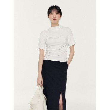 모한 RTS HALF NECK DRAPED TOP_3COLORS