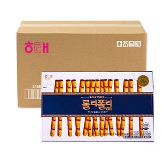  롤리폴리 초코 196g 10입 대용량 롤웨하스 비스킷 박스