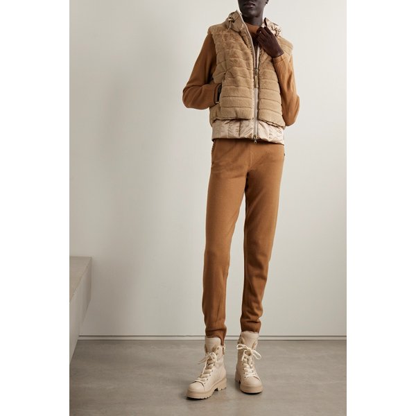 유미 후드 퀼티드 플러시 다운 스키 조끼 46376663162955025