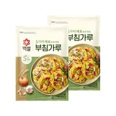 백설 5가지 재료로만 만든 부침가루 1kg x2개