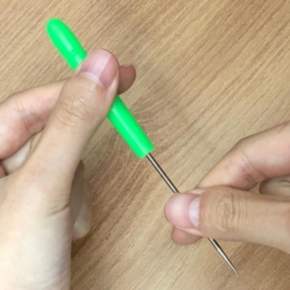 색랜덤 1개 12.5cm 미니 송곳 공예 마크라메 수예 타공 문구 공방미니