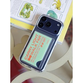 캐리라이트 그린 카드수납 젤하드 탱크 폰케이스