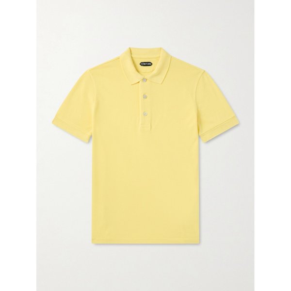 슬림핏 라이오셀 코튼 블렌드 피케 폴로 티셔츠 46376663163003336