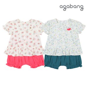 아가방 [아가방 여름]린플라워블루머상하(GREEN,PINK)_01O323055