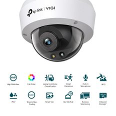 TP-Link VIGI 4MP IP67 IK10 ONVIF H.265+ 4mm VIGI C240 보안 카메라 돔 방수 충격 방지