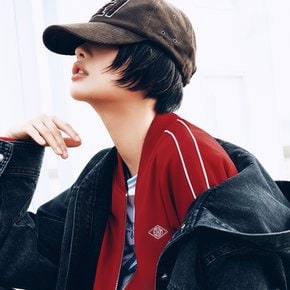 부클 자수 코듀로이 볼캡 EMQ9AHT020