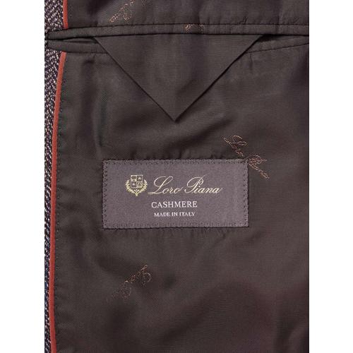 [해외배송] LORO PIANA 토리노 핀스트라이프 헤링본 CASHMERETWEED 블레이저 B0080998854