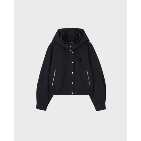 [파주점] [송지오우먼]지제로 팬서 크롭 후드 점퍼 블랙 WI2JP900BK