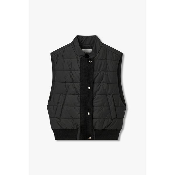 니트 트리밍 패딩 베스트 7126120502199