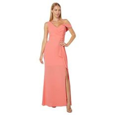 3708939 BCBGMAXAZRIA Long Silk Poly Georgette Dress