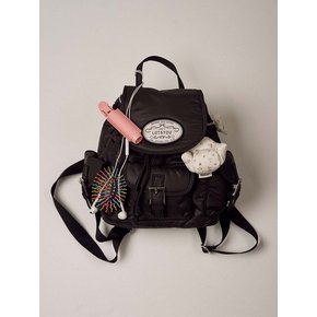 lotsyou_Nostalgia chubby Backpack Black